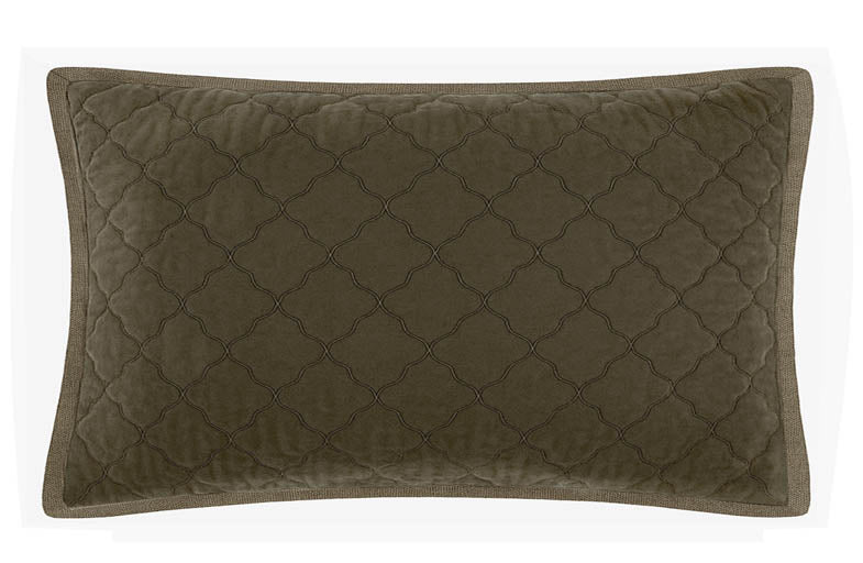Esme Silk Velvet Quilted Collection - Army