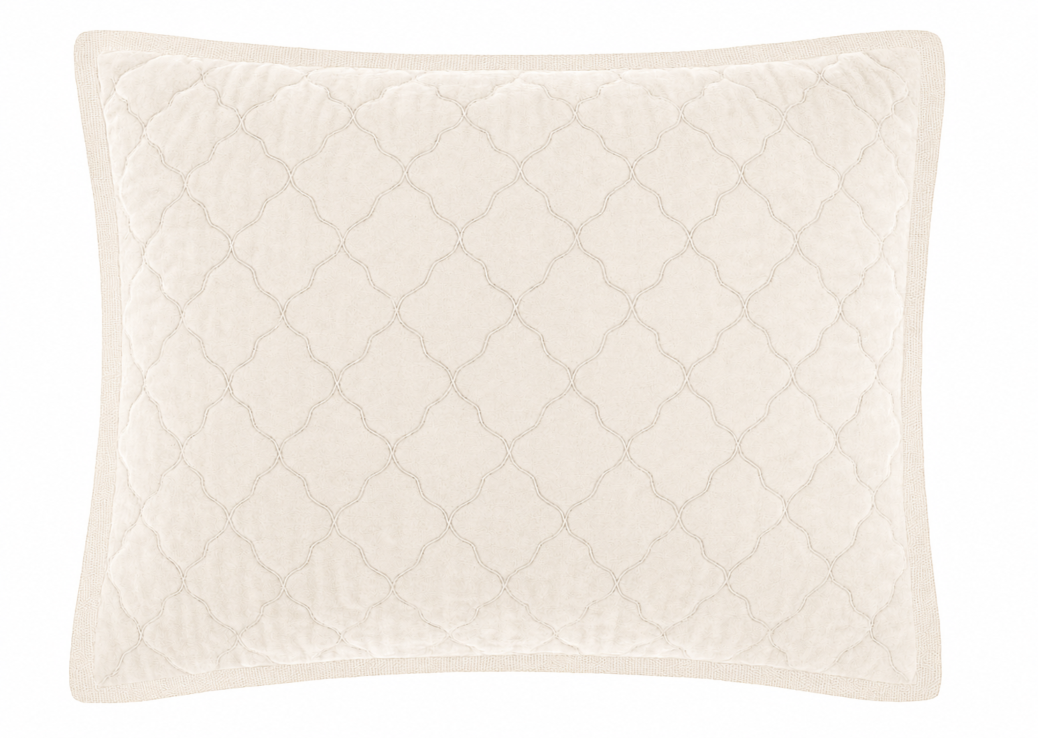 Esme Silk Velvet Quilted Collection - Creme