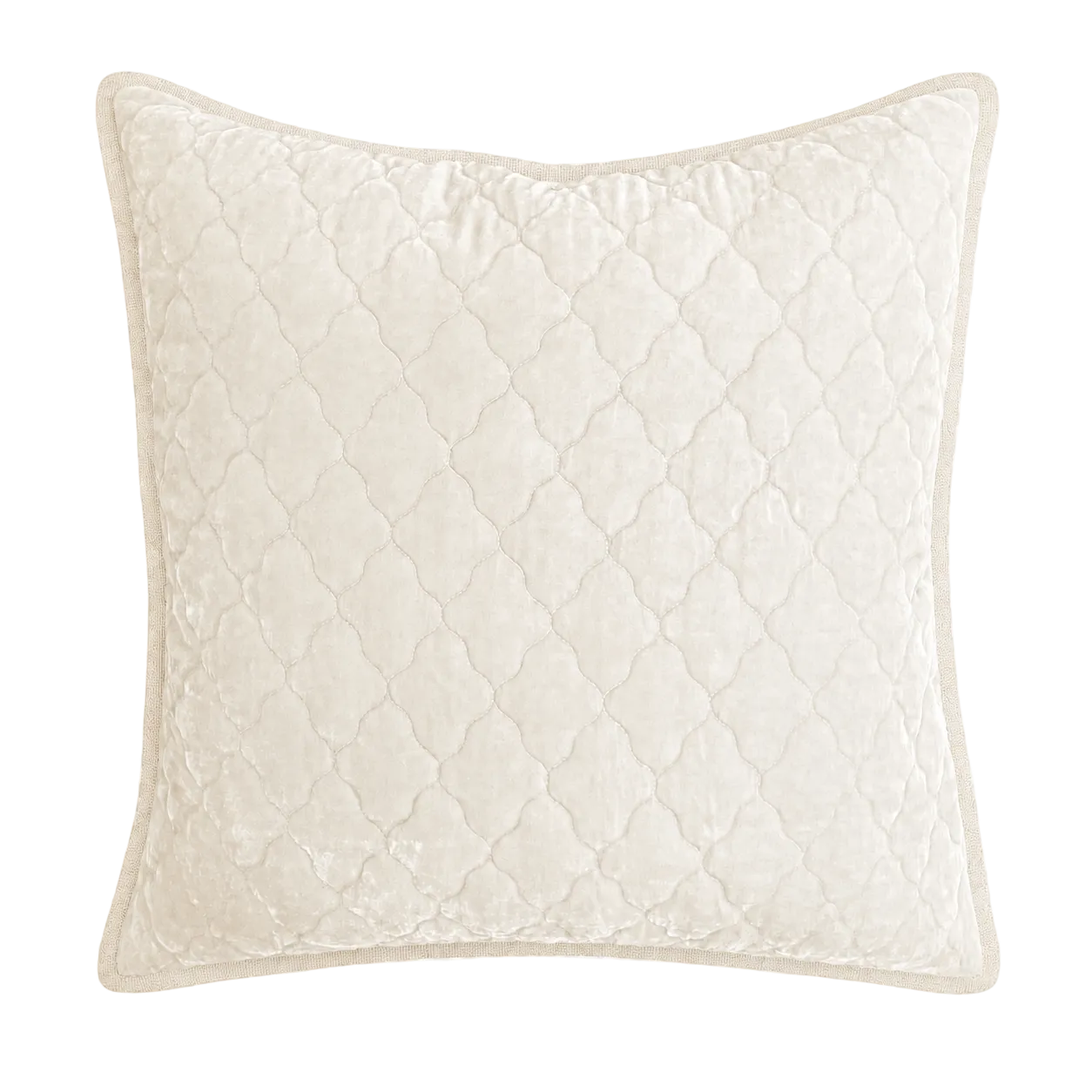 Esme Silk Velvet Quilted Collection - Creme