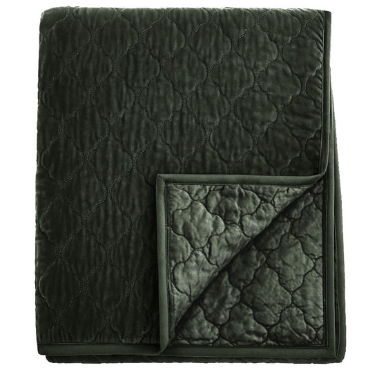 Esme Silk Velvet Quilted Collection - Aloe