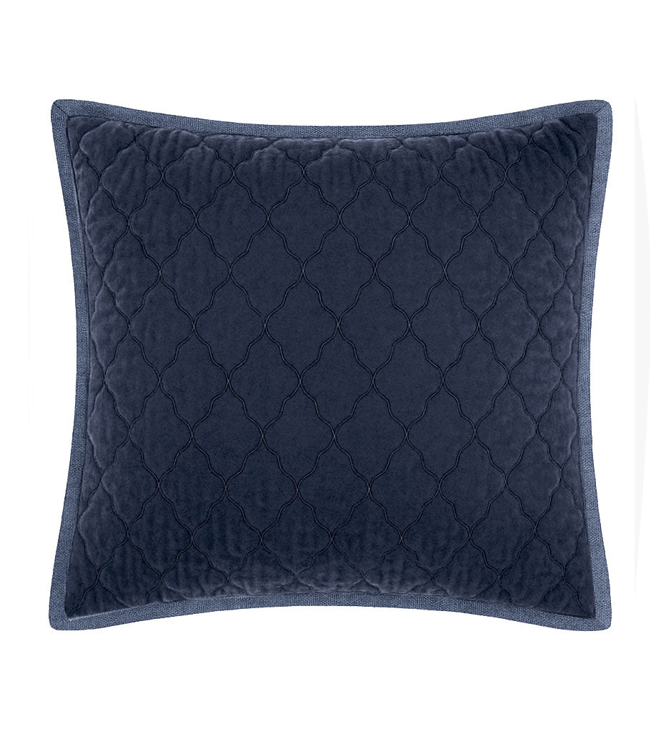 Esme Silk Velvet Quilted Collection - Denim