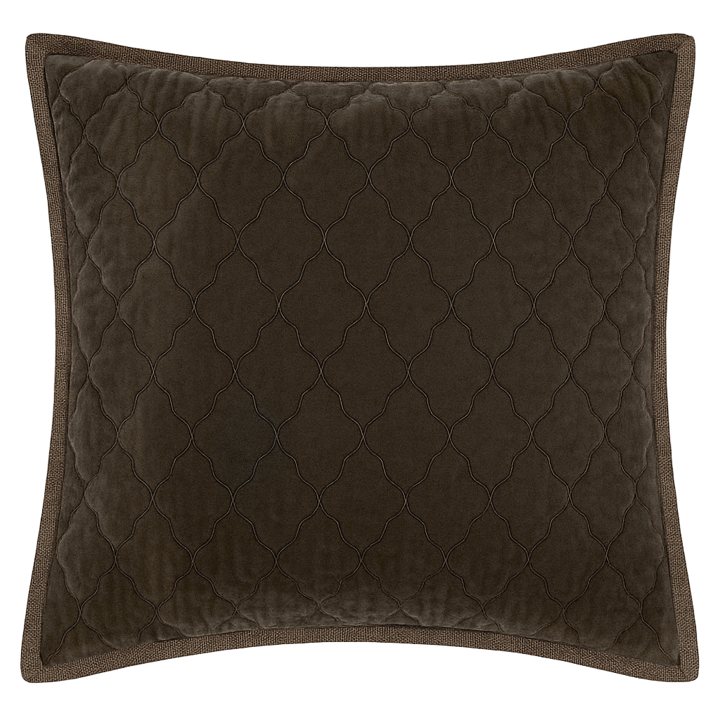 Esme Silk Velvet Quilted Collection - Cacao