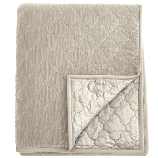 Esme Silk Velvet Quilted Collection - Champagne