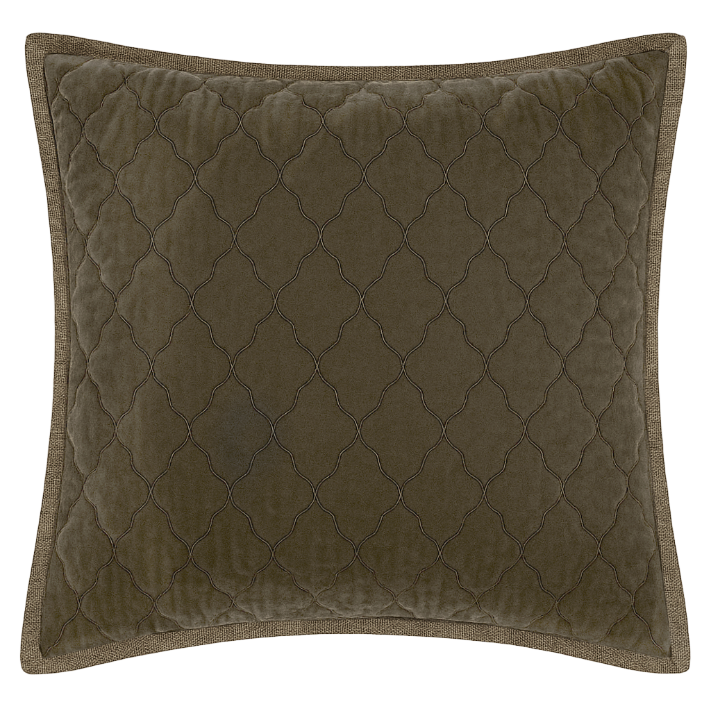 Esme Silk Velvet Quilted Collection - Army