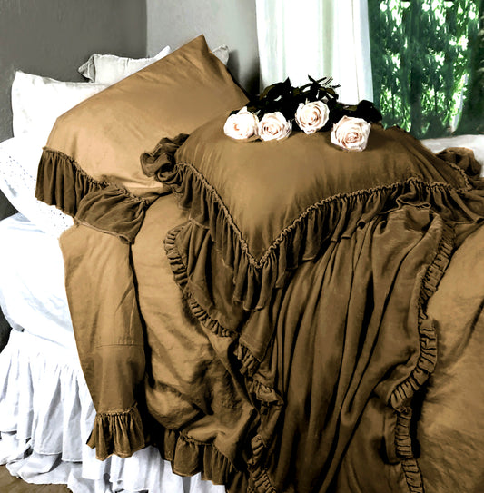 Isabella Tatter Velvet Ruffle Collection-Topaz