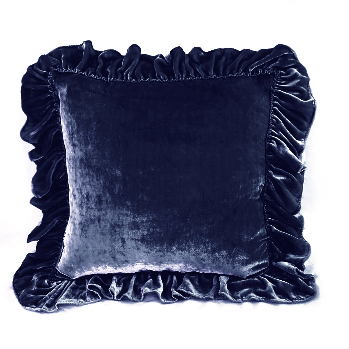 Isabella Tatter Velvet Ruffle Collection-Denim