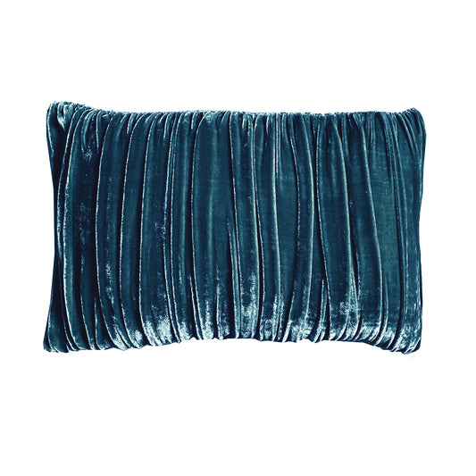 Velvet Pouf Pillow - Laguna Teal