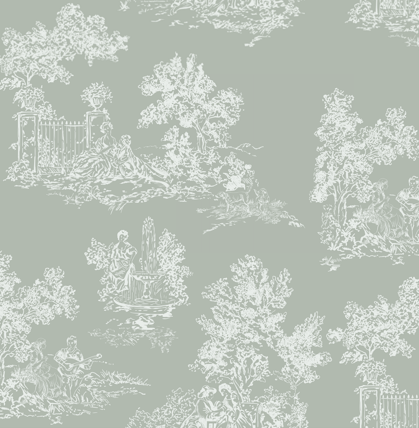 Love Toile Printed Linen