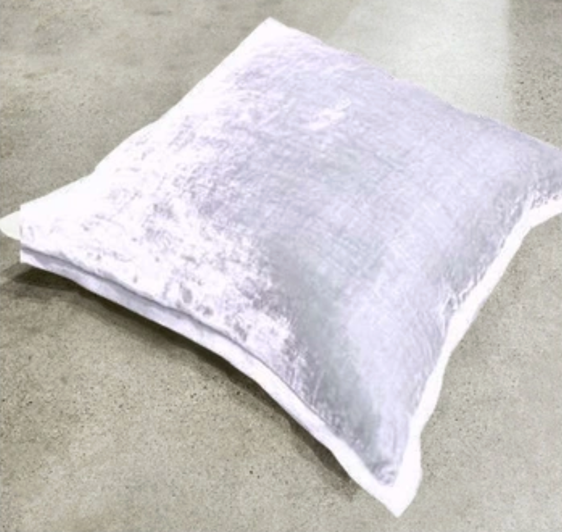 Velvet Frame Shams -Lilac Mist