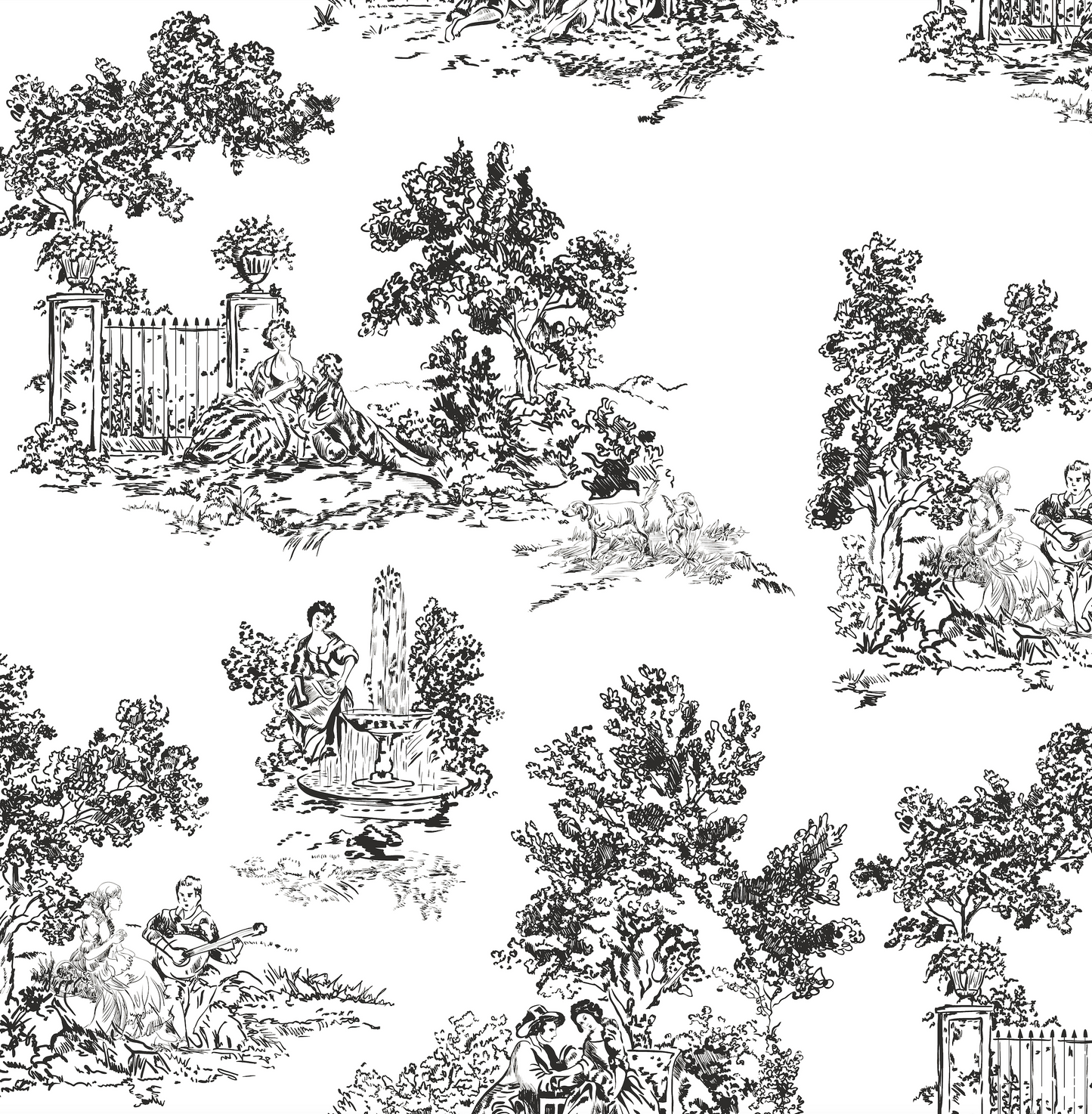 Love Toile Printed Linen