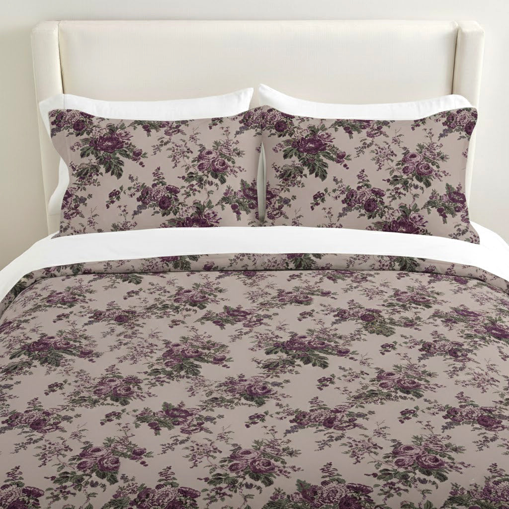 Cabbage Rose Linen Bedding