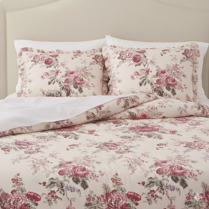 Cabbage Rose Linen Bedding