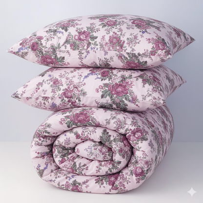 Cabbage Rose Linen Bedding