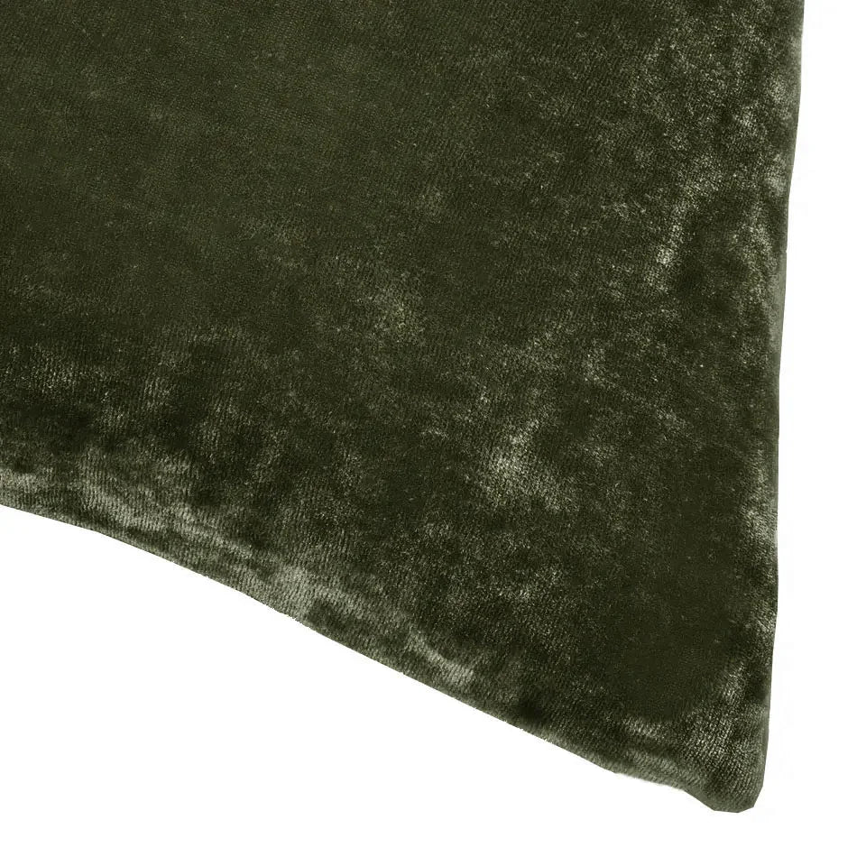 Dream Silk Velvet Pillow - Army