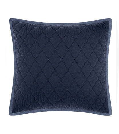 Esme Silk Velvet Quilted Collection - Denim