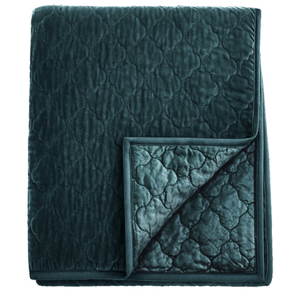Esme Silk Velvet Quilted Collection - Laguna Teal
