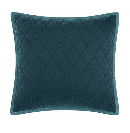 Esme Silk Velvet Quilted Collection - Laguna Teal