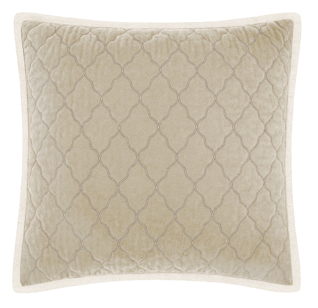 Esme Silk Velvet Quilted Collection - Champagne