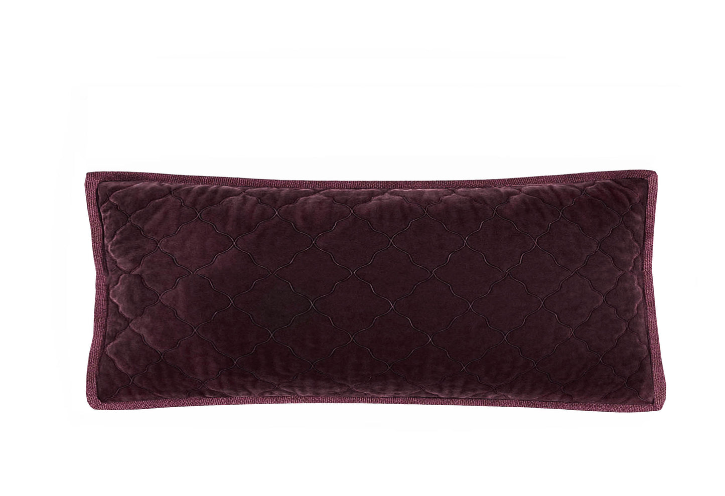 Esme Silk Velvet Quilted Collection - Aubergine
