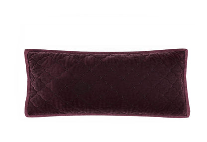 Esme Silk Velvet Quilted Collection - Aubergine