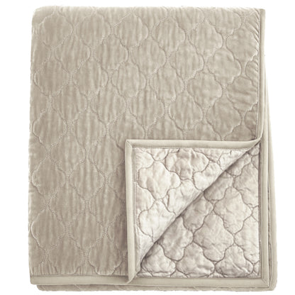 Esme Silk Velvet Quilted Collection - Champagne