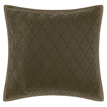 Esme Silk Velvet Quilted Collection - Army