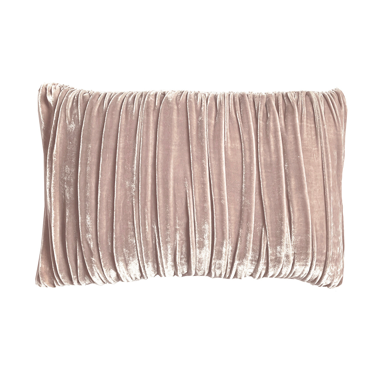 Velvet Pouf Pillow -Blush