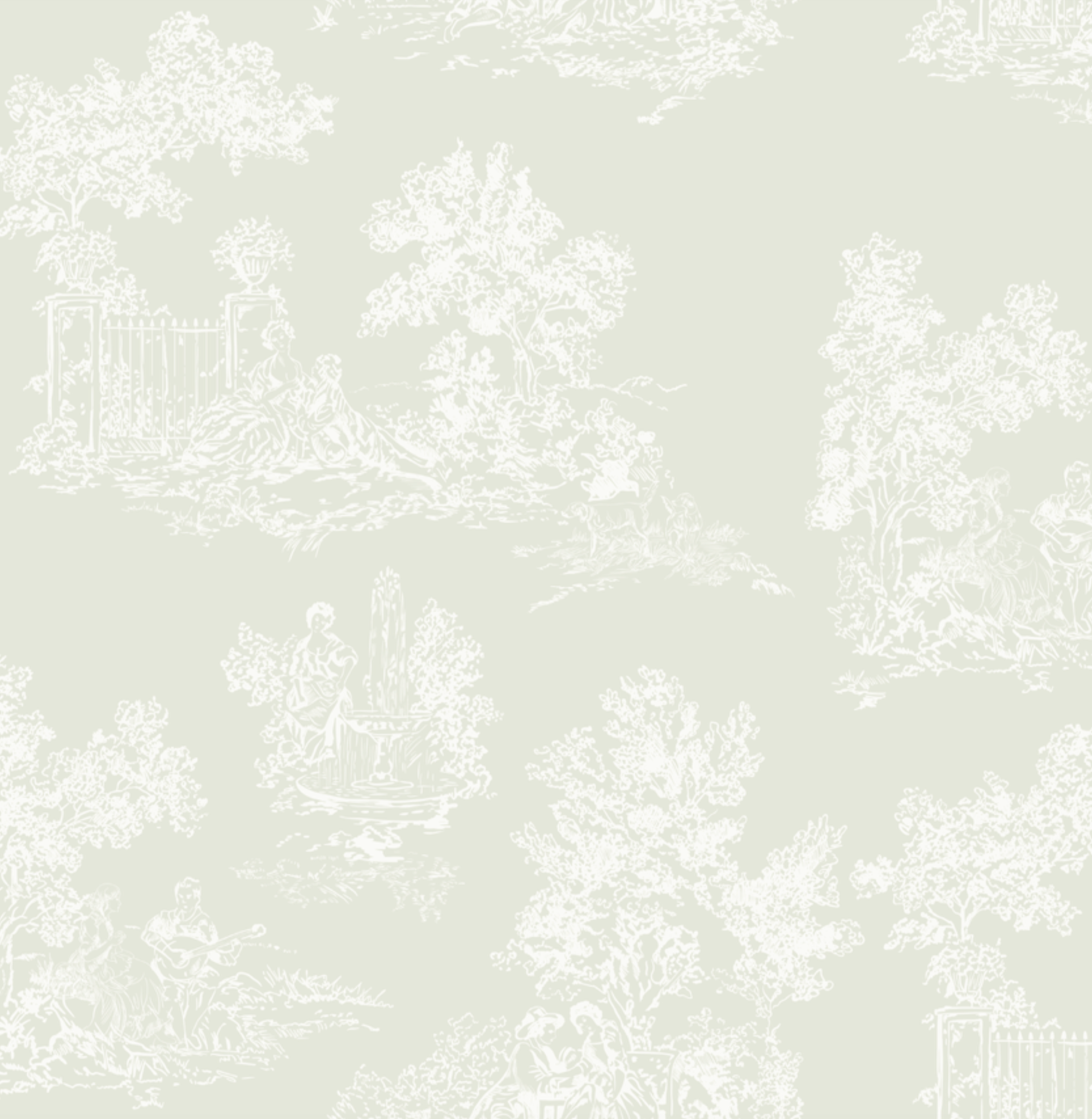 Love Toile Printed Linen Fabric