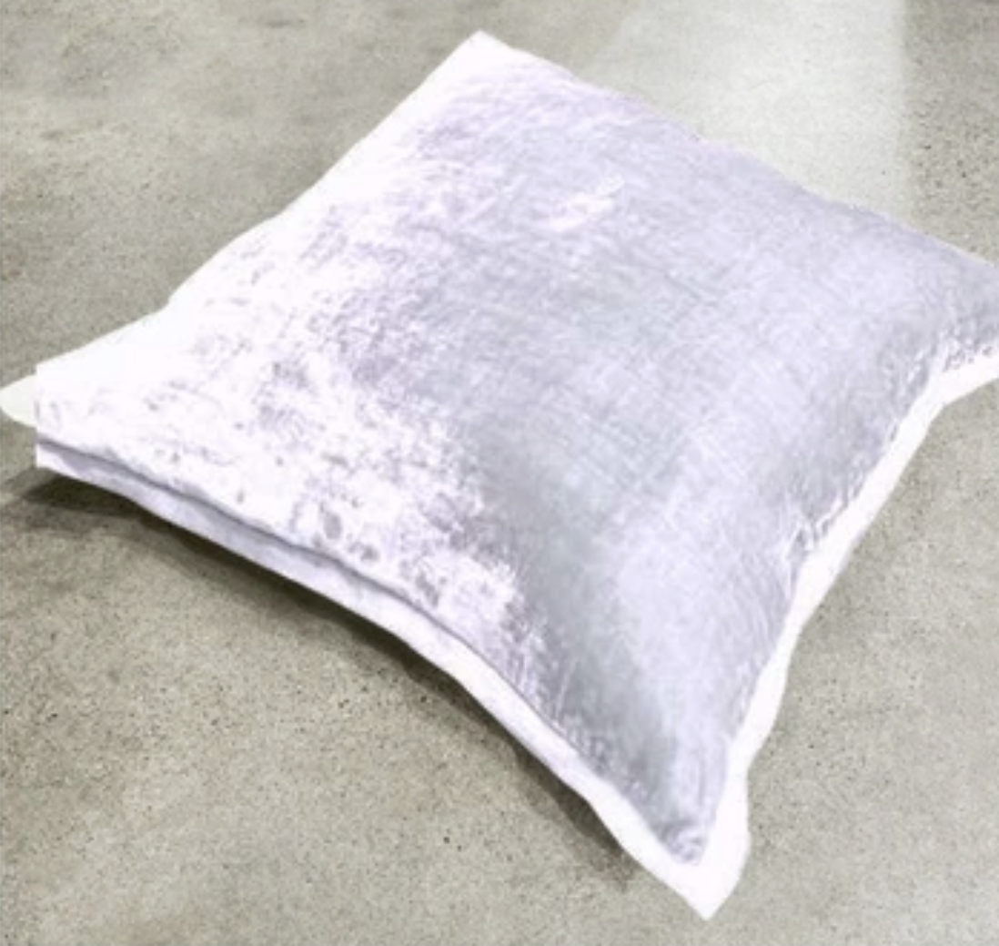 Velvet Frame Shams -Lilac Mist