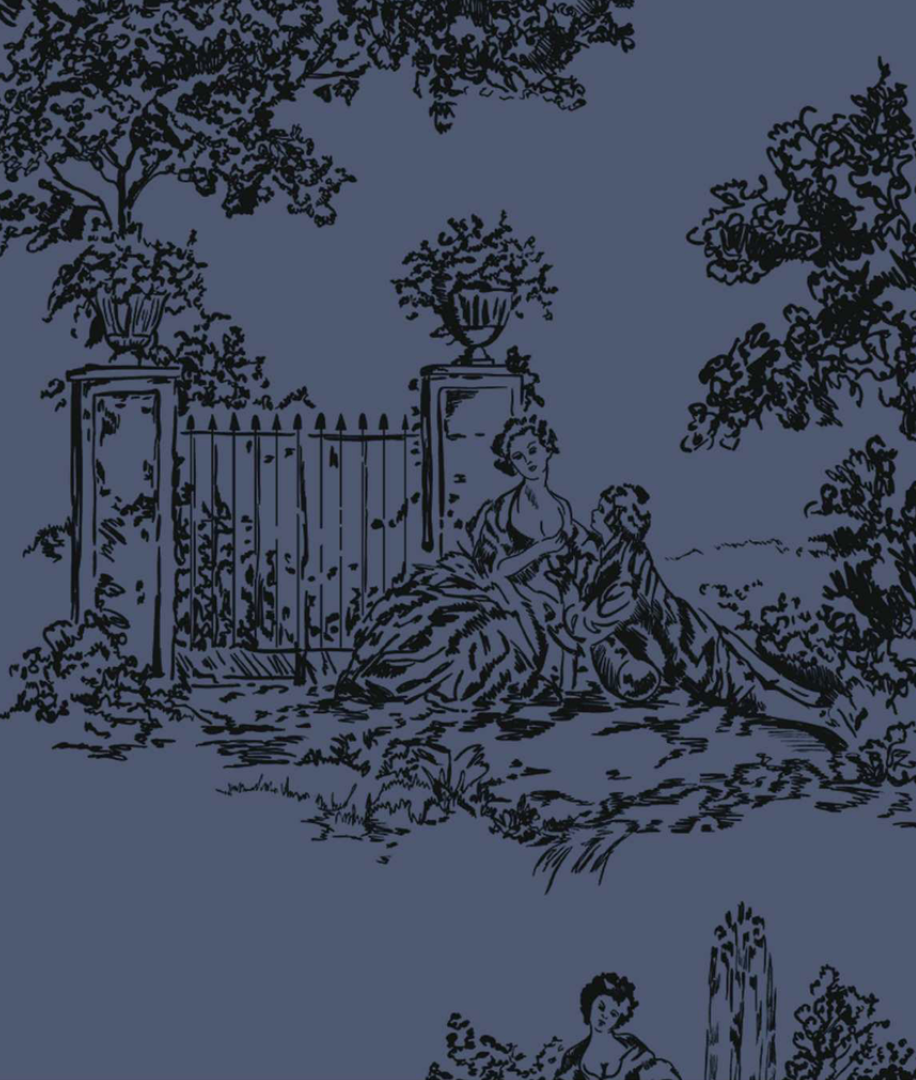 Love Toile Printed Linen Fabric