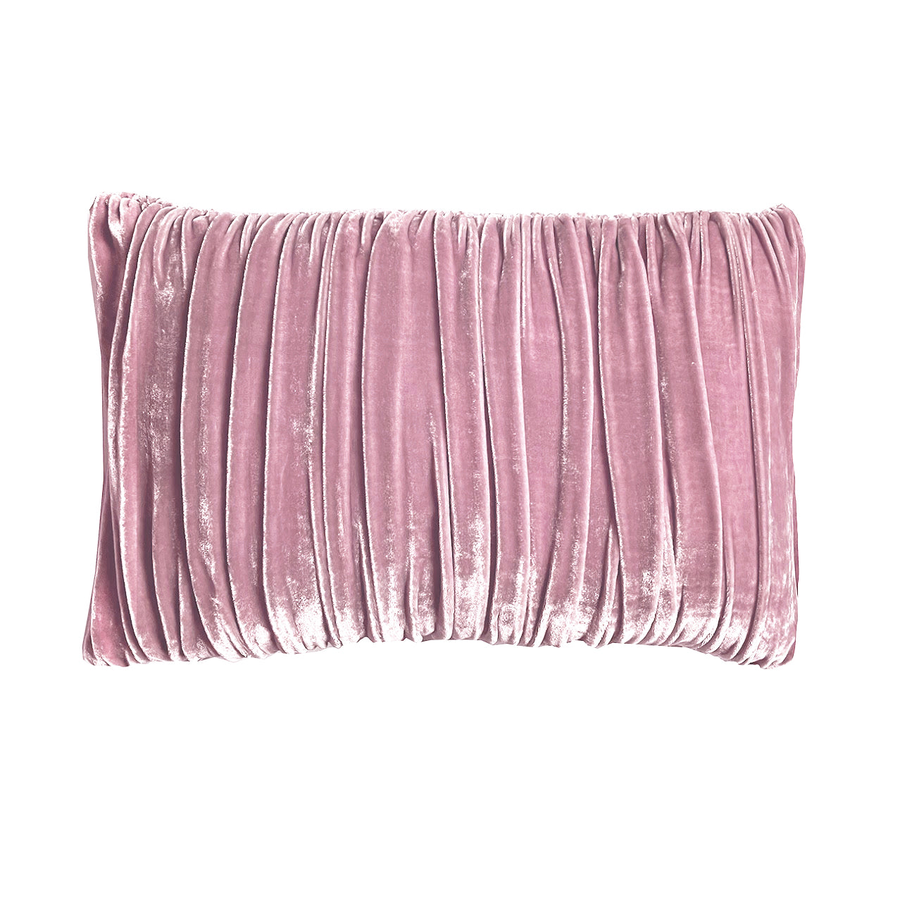 Velvet Pouf Pillow - Rose